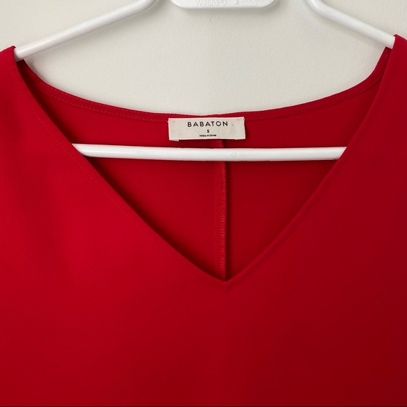 Babaton Red Jersey Dress - Picture 3 of 3